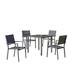 Commercial table and chairs set MELEA/CÓRCEGA
