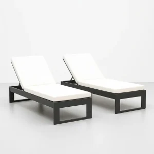 Pack 2 tumbonas jardín BORUM