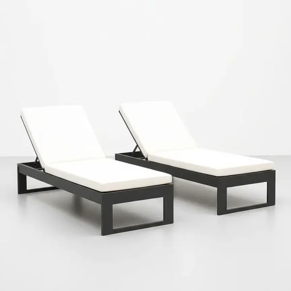 Pack 2 tumbonas jardín BORUM