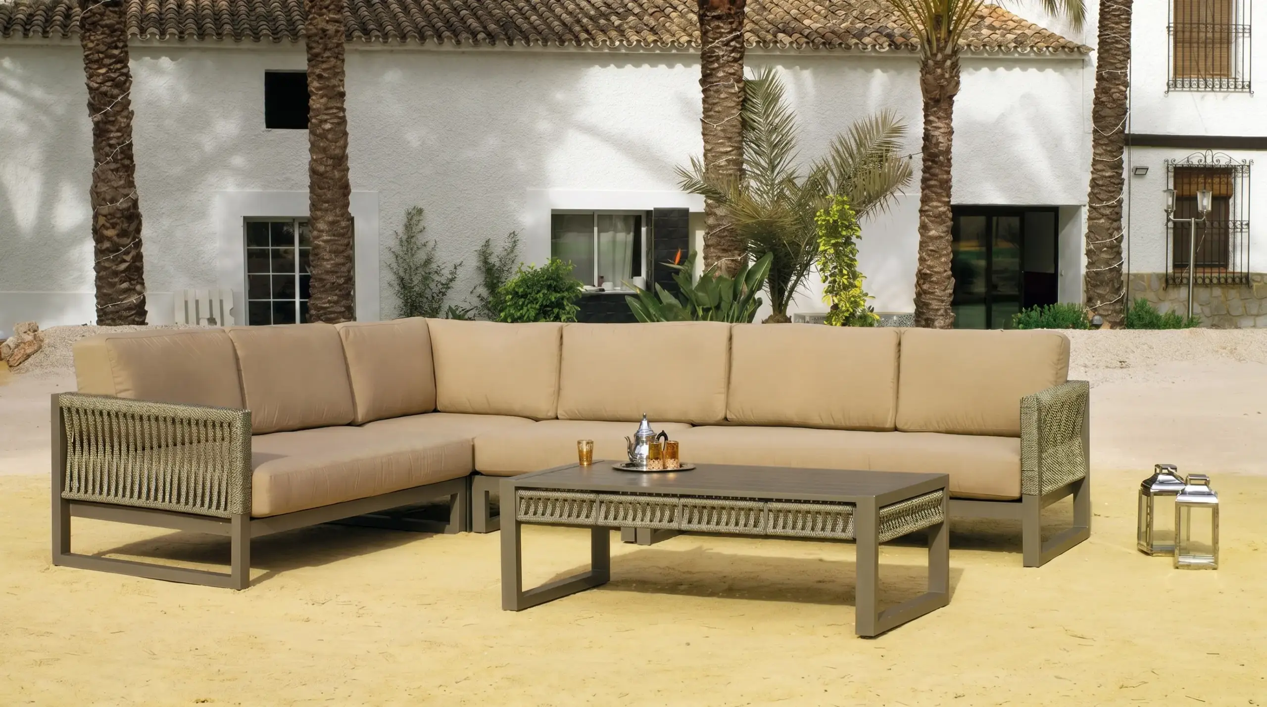 Monterrey-28 Garden Corner Sofa Set