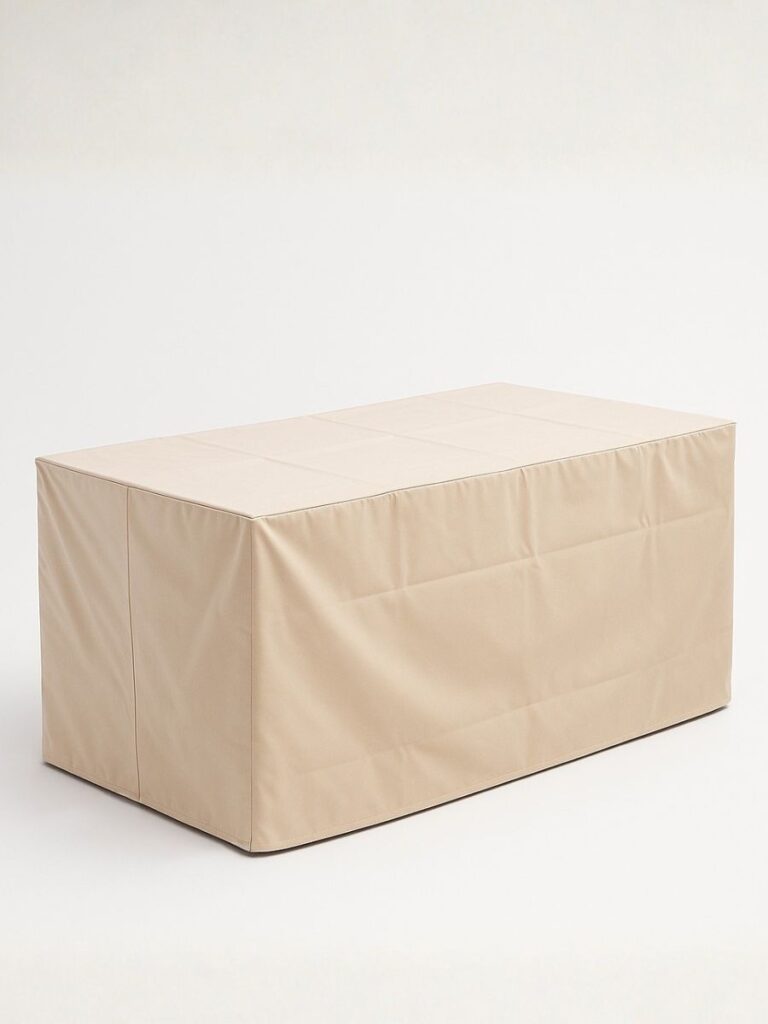 Rectangular outdoor table cover