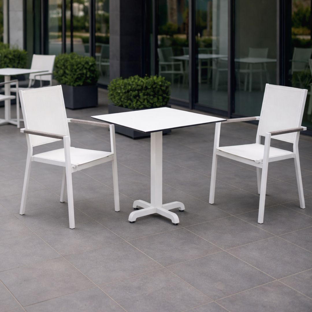 MOASIS / LANZAROTE 70 Square Table and Two Chairs Set