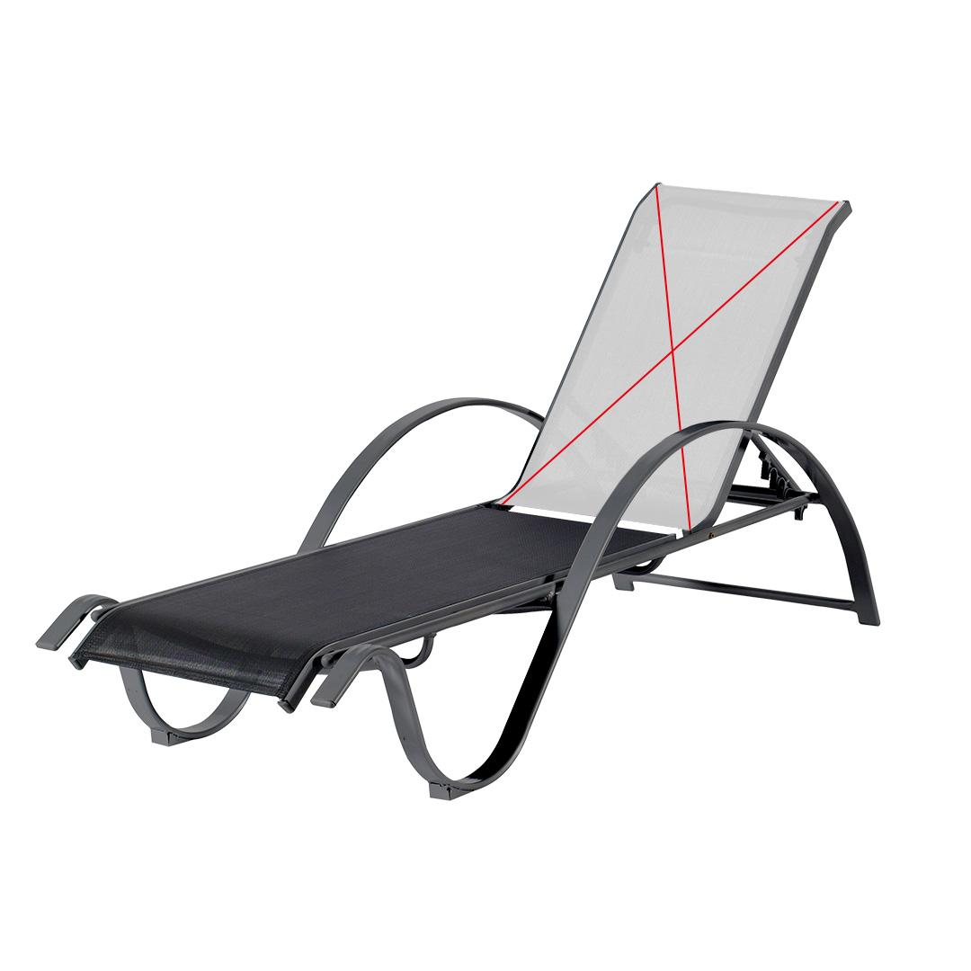 Textilene replacement for sun lounger seat