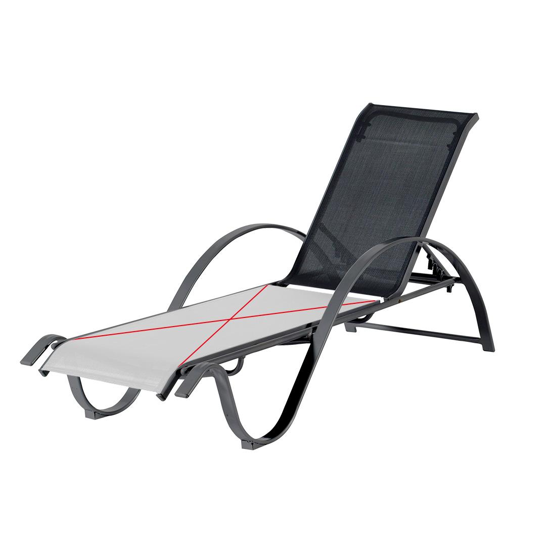 textilene sun lounger backrest replacement
